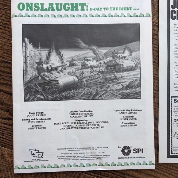 Onslaught D-Day to the Rhine WW2 Board Game - Picture 7 of 11